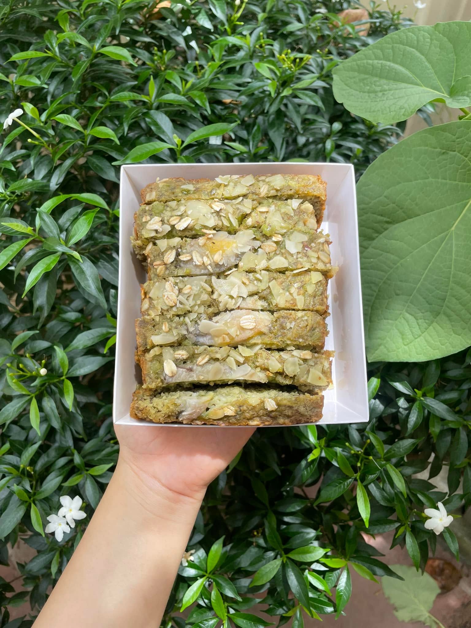 Bánh chuối cốm yến mạch ( không đường