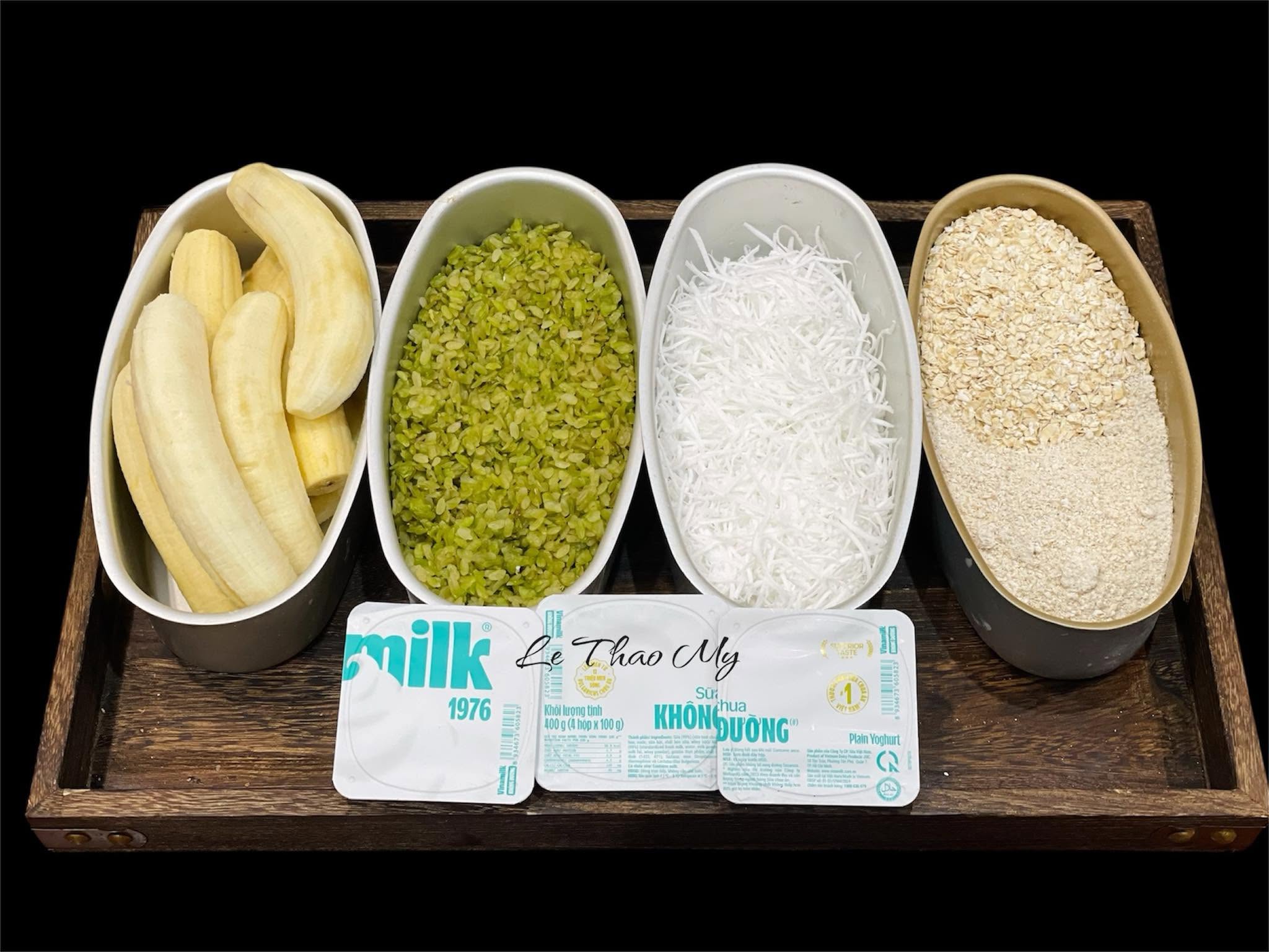 Bánh chuối cốm yến mạch ( không đường - ảnh 3